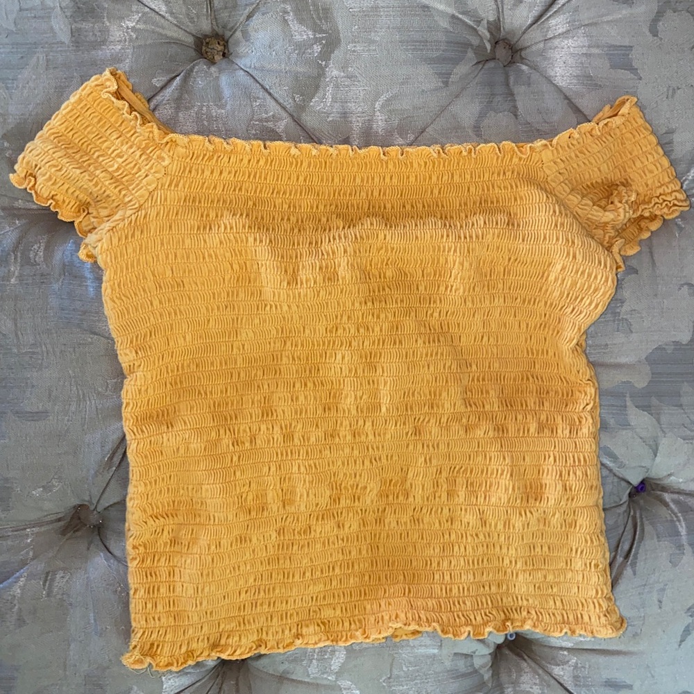 Yellow Crop Top